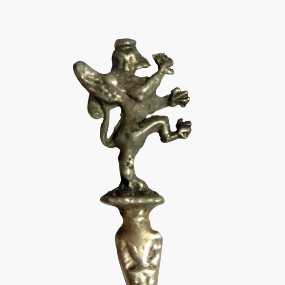 Montagnani Winged Monkey Cocktail Appetizer Fork Vintage Italian Silver - Picture 4 of 8